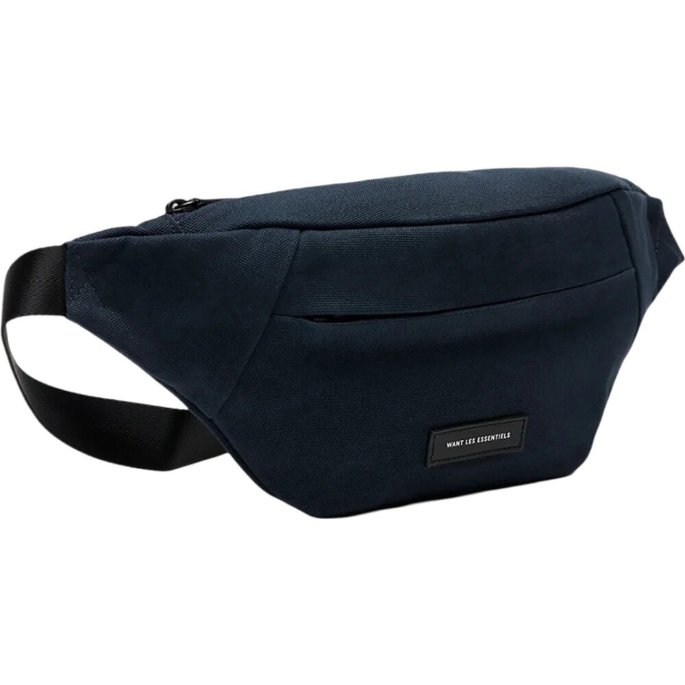 WANT LES ESSENTIELS Mens Navy Belt Bag Organic Cotton Canvas ATLIN $275